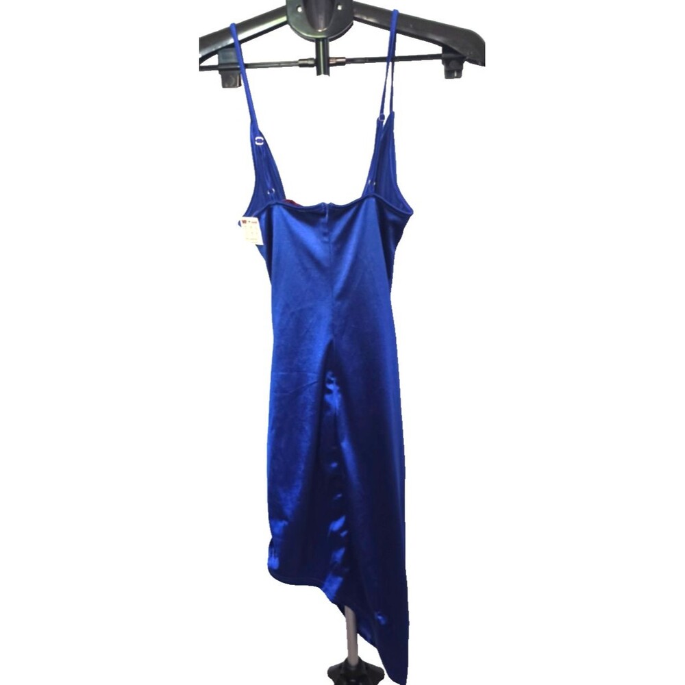 Madrag Body Hugging Royal Blue Dress Size Small S Club Evening Party NEW - Picture 2 of 3
